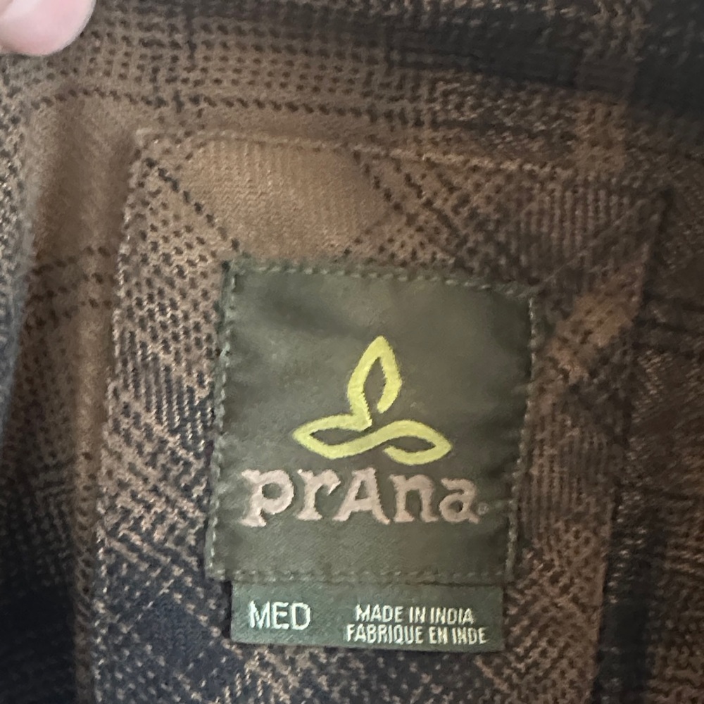 Prana Green Plaid Shirt - Picture 2 of 3